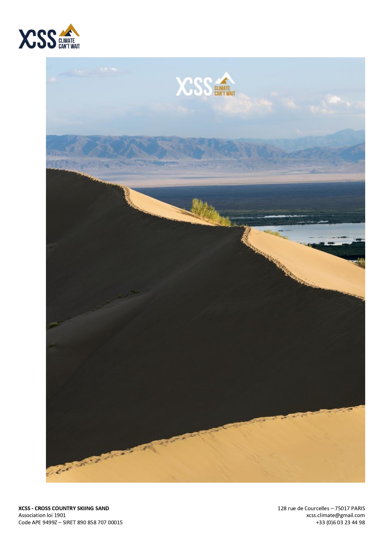 Letters of thanks from the International Association XCSS – CROSS COUNTRY SKIING SAND (Paris, France)